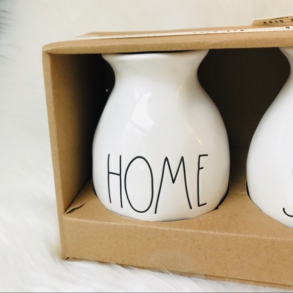 NWT Rae Dunn HOME SWEET HOME Bud Vases Jar Set - Picture 2 of 5